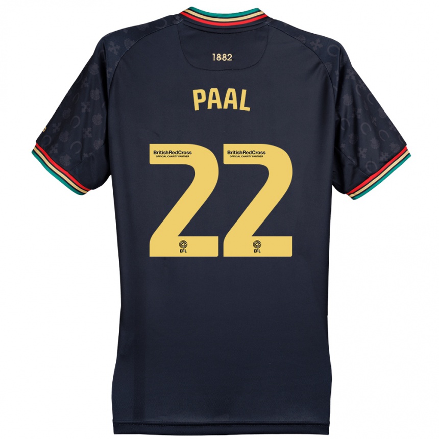 Niño Fútbol Camiseta Kenneth Paal #22 Azul Marino Oscuro 2ª Equipación 2024/25 Argentina