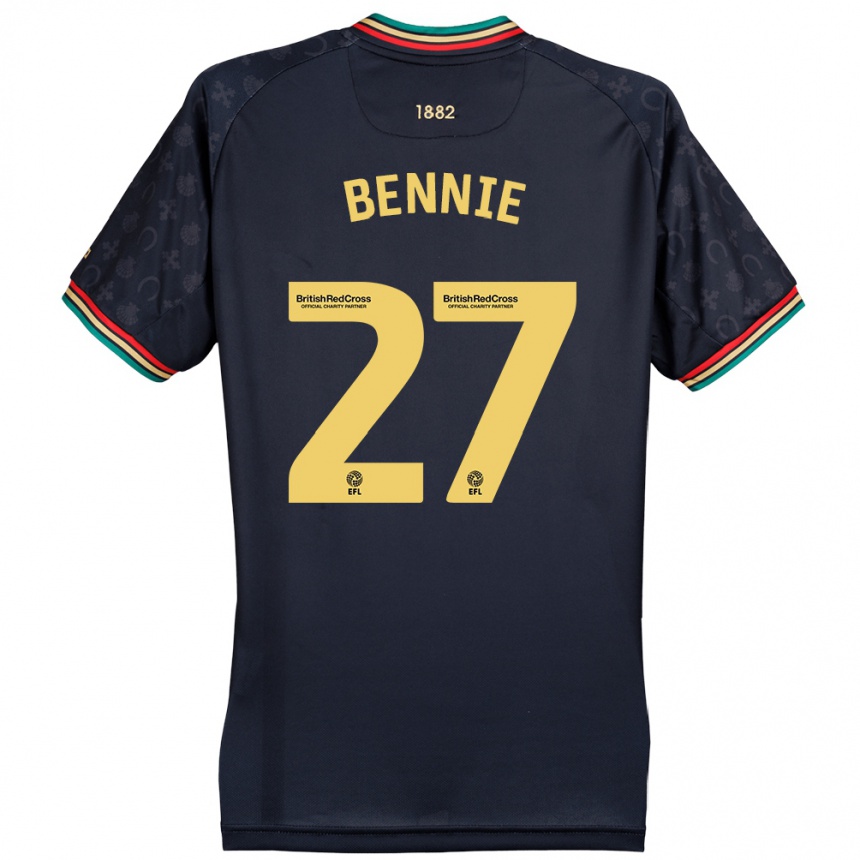 Niño Fútbol Camiseta Daniel Bennie #27 Azul Marino Oscuro 2ª Equipación 2024/25 Argentina