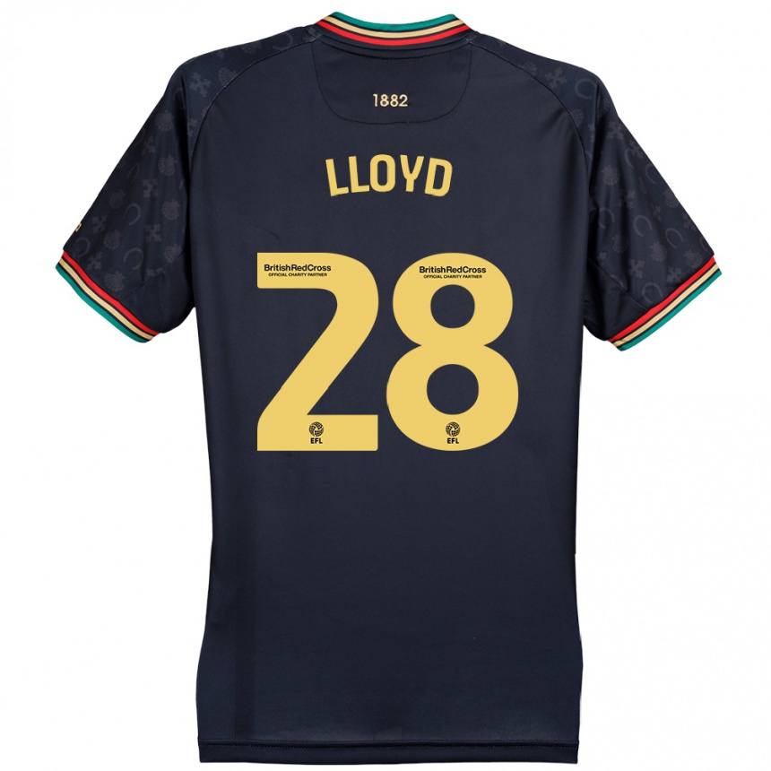 Niño Fútbol Camiseta Alfie Lloyd #28 Azul Marino Oscuro 2ª Equipación 2024/25 Argentina