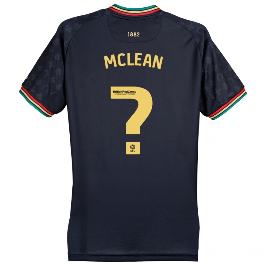 Niño Fútbol Camiseta Mason Mclean #0 Azul Marino Oscuro 2ª Equipación 2024/25 Argentina