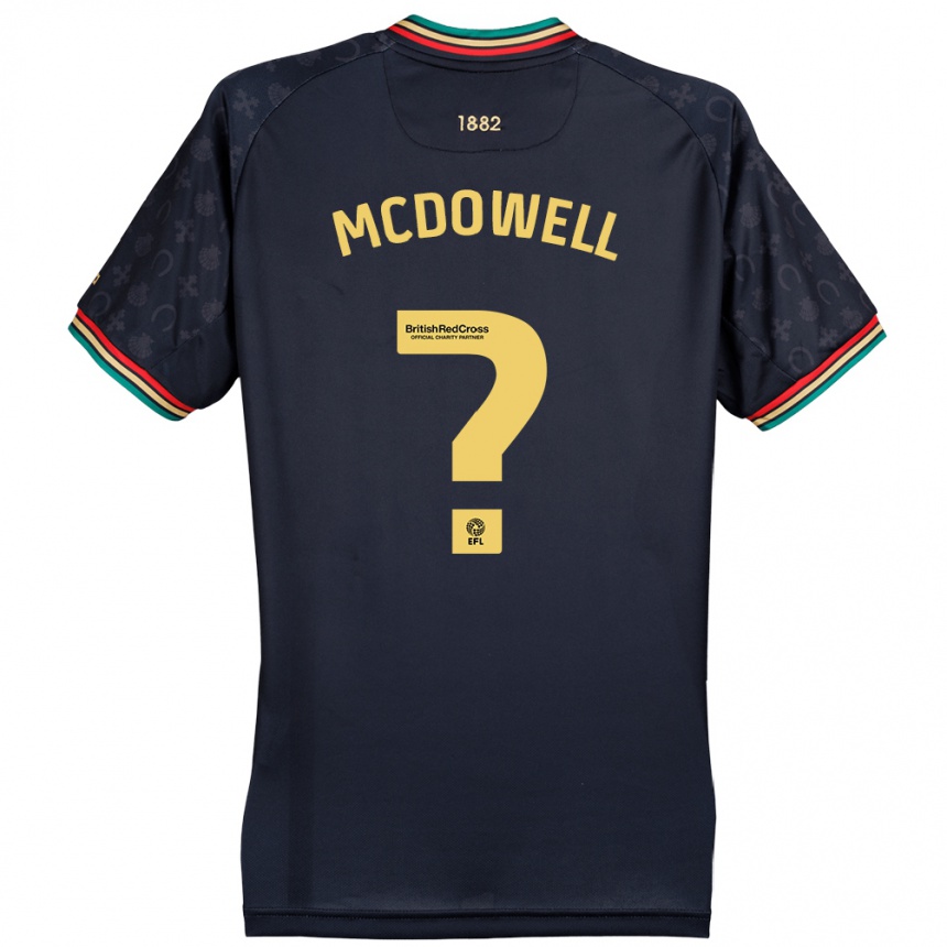 Niño Fútbol Camiseta Jack Mcdowell #0 Azul Marino Oscuro 2ª Equipación 2024/25 Argentina