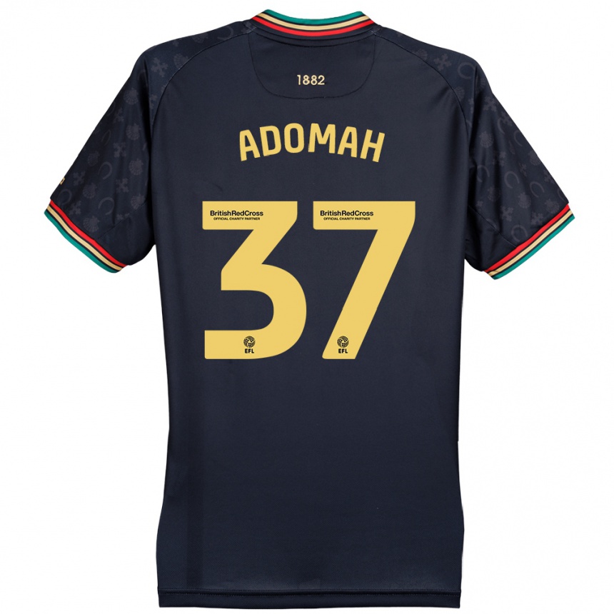 Niño Fútbol Camiseta Albert Adomah #37 Azul Marino Oscuro 2ª Equipación 2024/25 Argentina