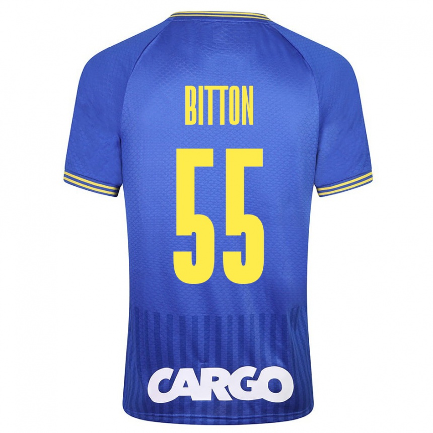 Niño Fútbol Camiseta Nir Bitton #55 Blanco 2ª Equipación 2024/25 Argentina