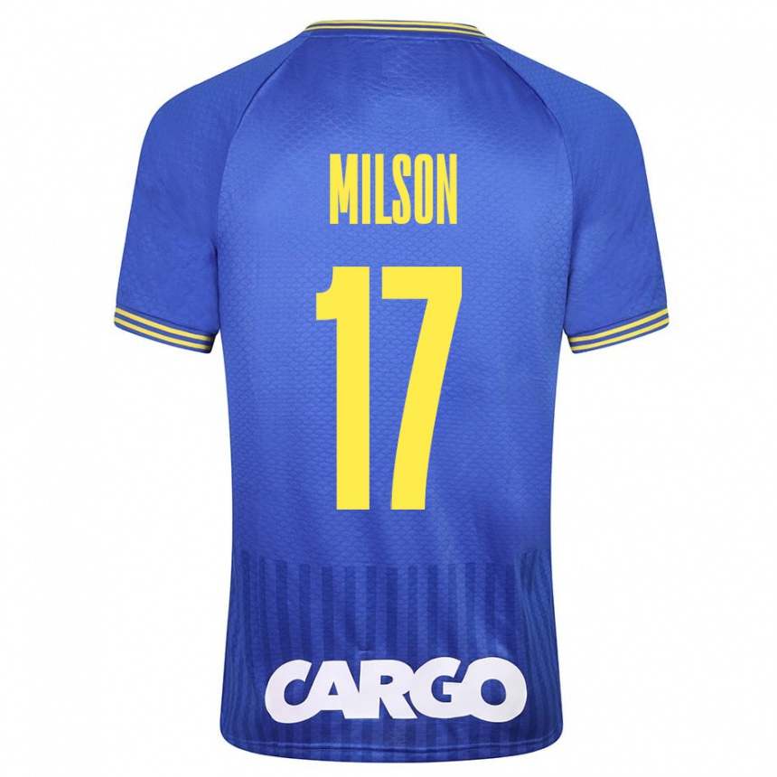 Niño Fútbol Camiseta Milson #17 Blanco 2ª Equipación 2024/25 Argentina