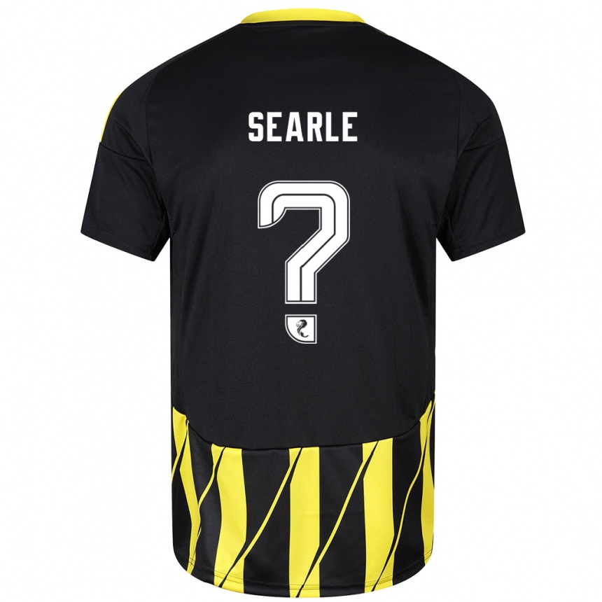 Niño Fútbol Camiseta Jack Searle #0 Negro Amarillo 2ª Equipación 2024/25 Argentina