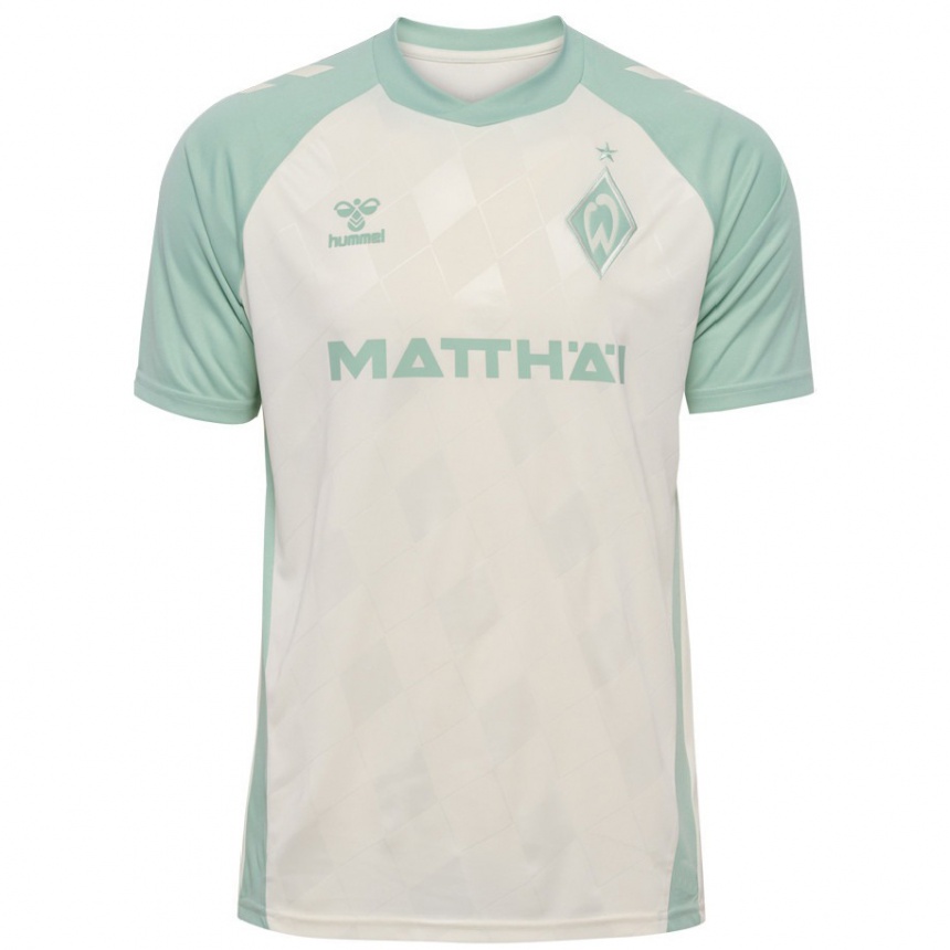 Niño Fútbol Camiseta Jannes Warnken #15 Blanquecino Verde Claro 2ª Equipación 2024/25 Argentina