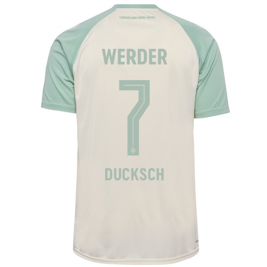 Niño Fútbol Camiseta Marvin Ducksch #7 Blanquecino Verde Claro 2ª Equipación 2024/25 Argentina