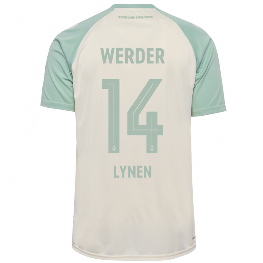 Niño Fútbol Camiseta Senne Lynen #14 Blanquecino Verde Claro 2ª Equipación 2024/25 Argentina