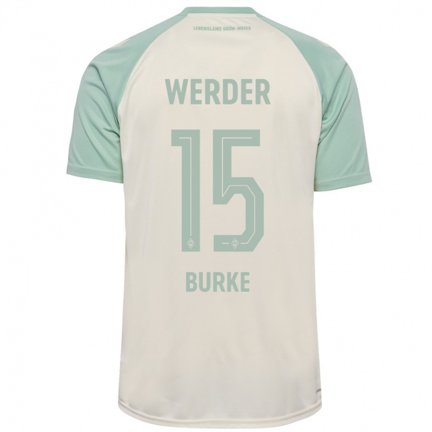 Niño Fútbol Camiseta Oliver Burke #15 Blanquecino Verde Claro 2ª Equipación 2024/25 Argentina