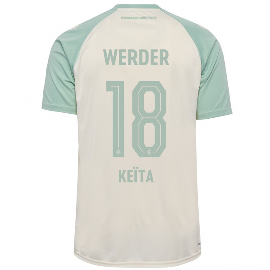 Niño Fútbol Camiseta Naby Keïta #18 Blanquecino Verde Claro 2ª Equipación 2024/25 Argentina