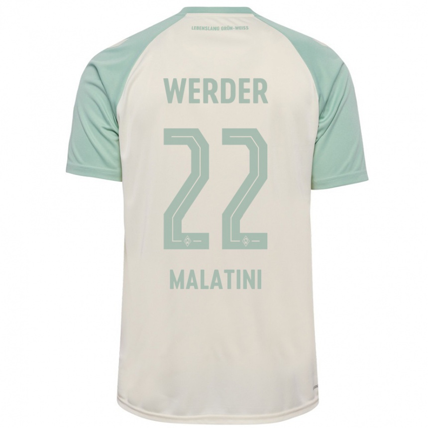 Niño Fútbol Camiseta Julián Malatini #22 Blanquecino Verde Claro 2ª Equipación 2024/25 Argentina