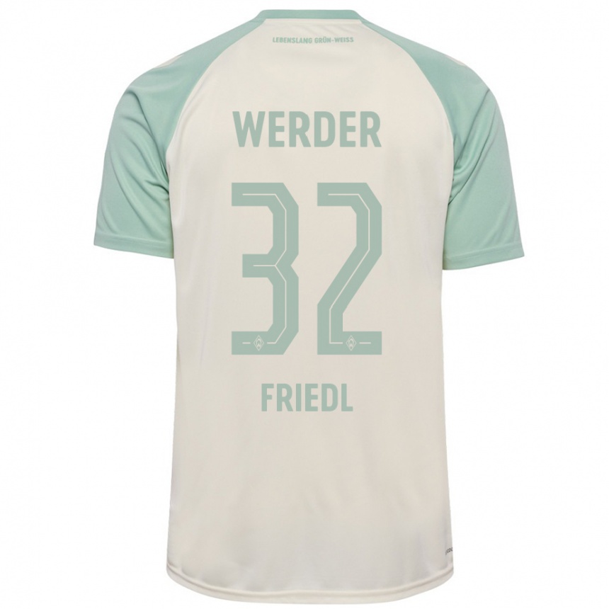 Niño Fútbol Camiseta Marco Friedl #32 Blanquecino Verde Claro 2ª Equipación 2024/25 Argentina