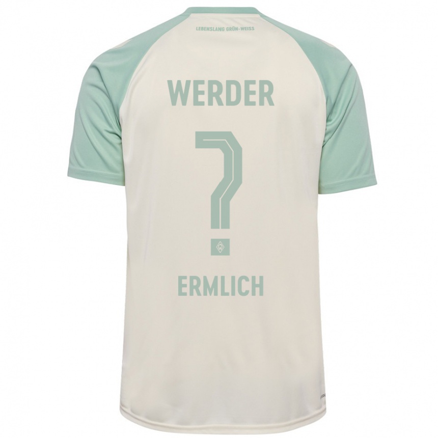 Niño Fútbol Camiseta Kjell Ermlich #0 Blanquecino Verde Claro 2ª Equipación 2024/25 Argentina