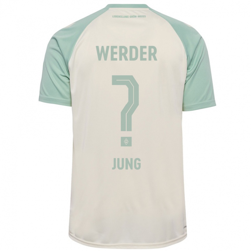 Niño Fútbol Camiseta Hugo Jung #0 Blanquecino Verde Claro 2ª Equipación 2024/25 Argentina