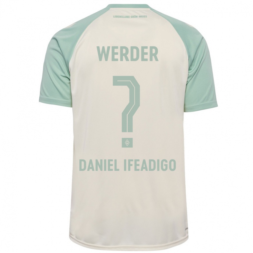 Niño Fútbol Camiseta Kamsiyonna Daniel Ifeadigo #0 Blanquecino Verde Claro 2ª Equipación 2024/25 Argentina