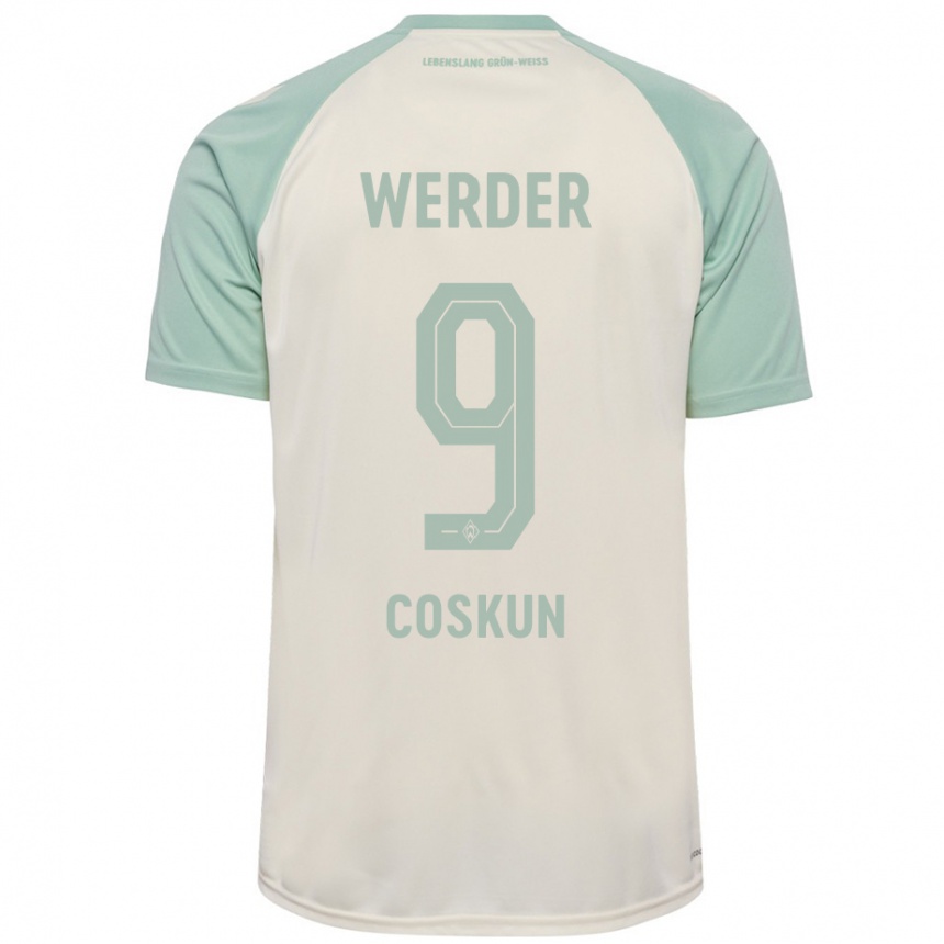 Niño Fútbol Camiseta Boran-Firat Coskun #9 Blanquecino Verde Claro 2ª Equipación 2024/25 Argentina