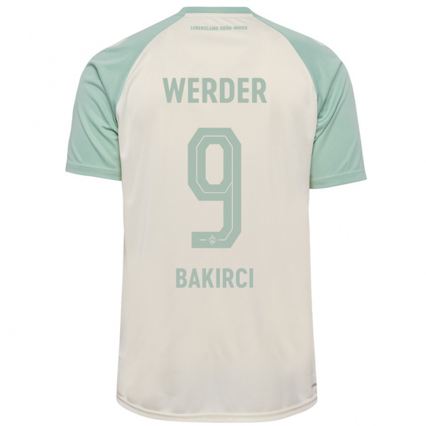 Niño Fútbol Camiseta Yunus Bakirci #9 Blanquecino Verde Claro 2ª Equipación 2024/25 Argentina