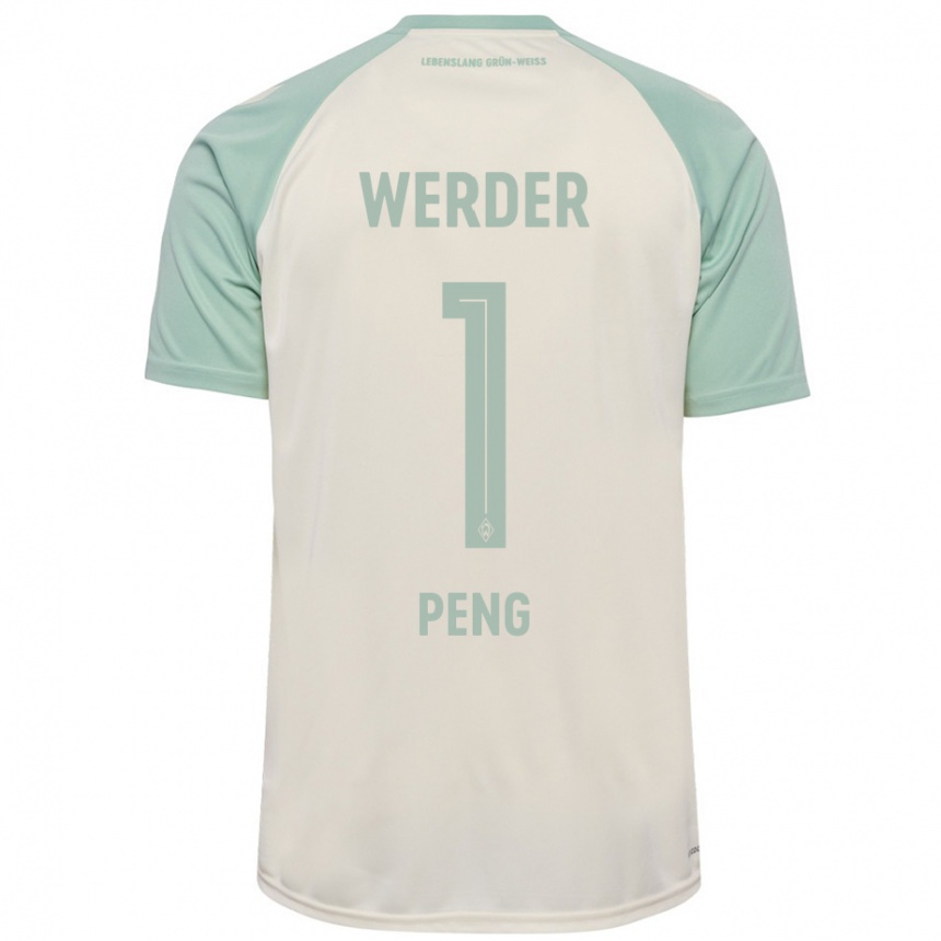 Niño Fútbol Camiseta Livia Peng #1 Blanquecino Verde Claro 2ª Equipación 2024/25 Argentina