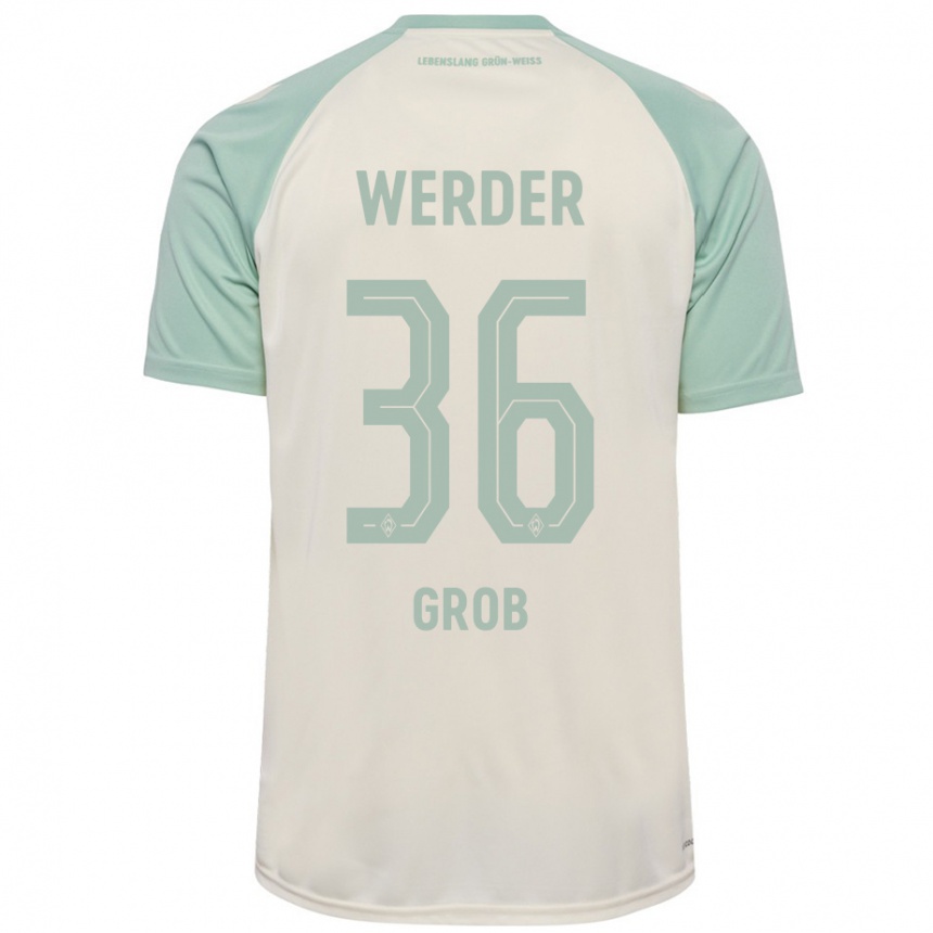 Niño Fútbol Camiseta Christian Groß #36 Blanquecino Verde Claro 2ª Equipación 2024/25 Argentina