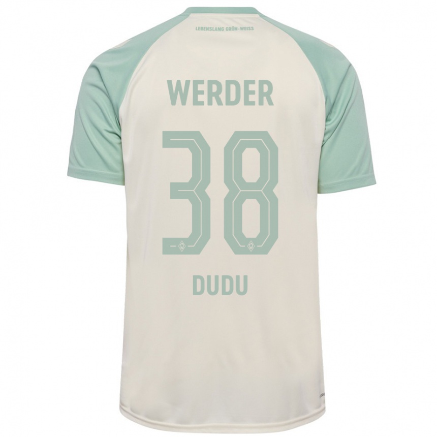 Niño Fútbol Camiseta Dudu #38 Blanquecino Verde Claro 2ª Equipación 2024/25 Argentina