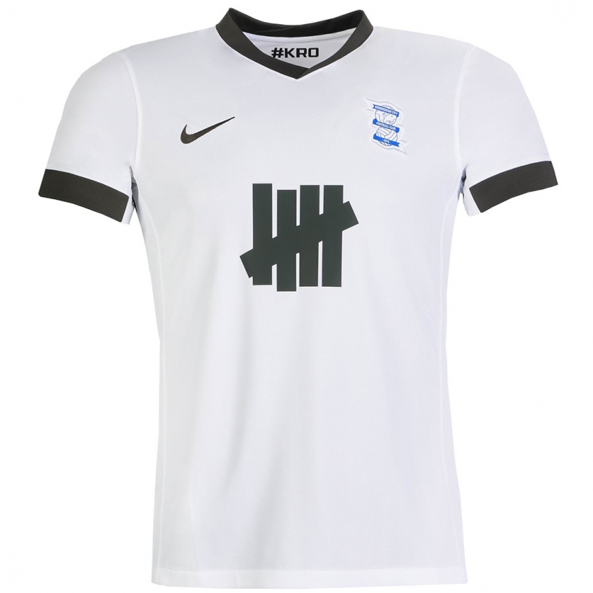 Niño Fútbol Camiseta George Wynne #0 Blanco Negro 2ª Equipación 2024/25 Argentina