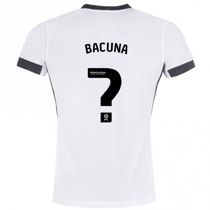 Niño Fútbol Camiseta Juninho Bacuna #0 Blanco Negro 2ª Equipación 2024/25 Argentina