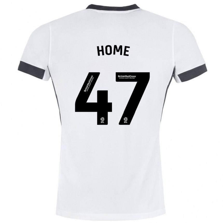 Niño Fútbol Camiseta Josh Home #47 Blanco Negro 2ª Equipación 2024/25 Argentina