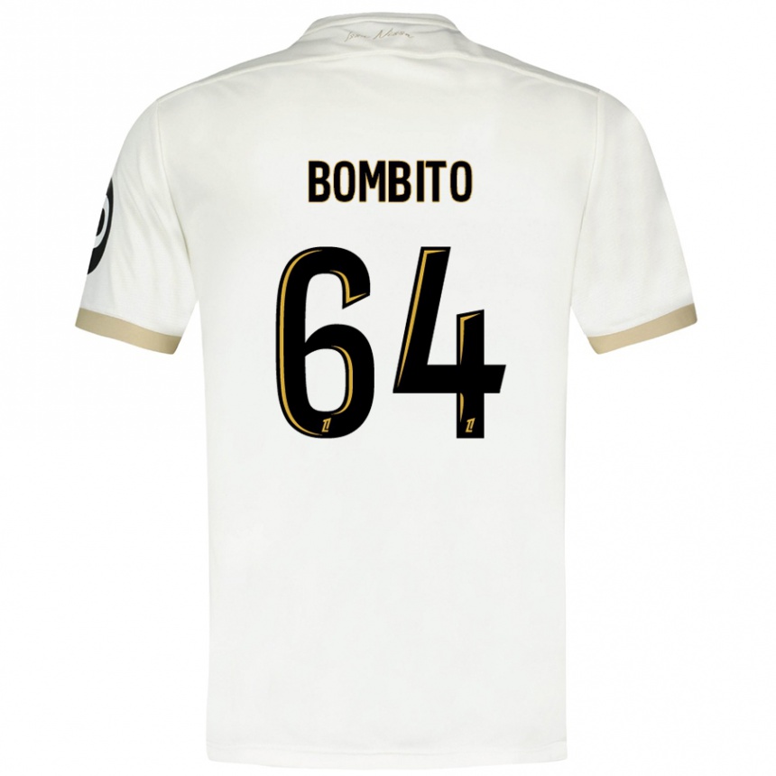 Niño Fútbol Camiseta Moïse Bombito #64 Blanco Dorado 2ª Equipación 2024/25 Argentina