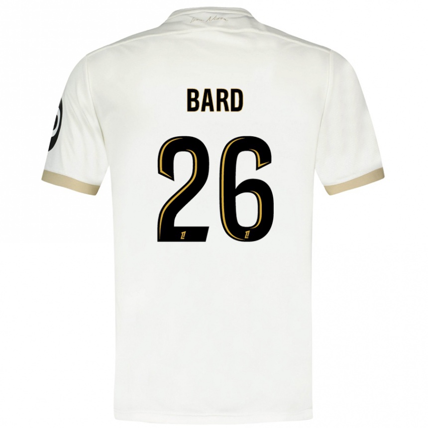 Niño Fútbol Camiseta Melvin Bard #26 Blanco Dorado 2ª Equipación 2024/25 Argentina