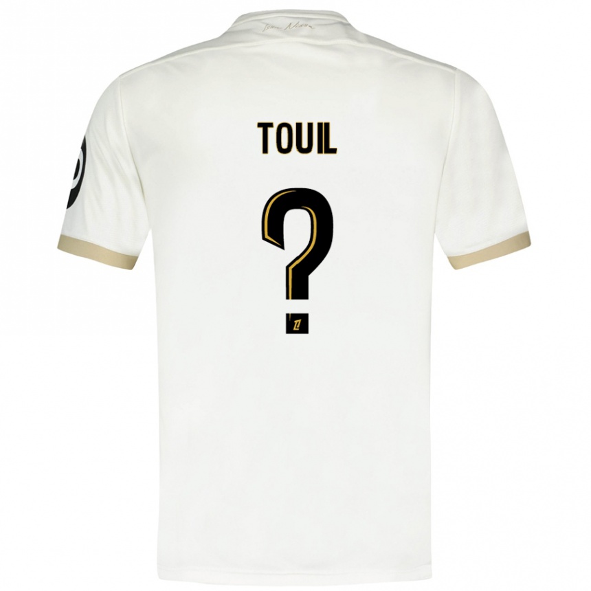 Niño Fútbol Camiseta Yanis Touil #0 Blanco Dorado 2ª Equipación 2024/25 Argentina