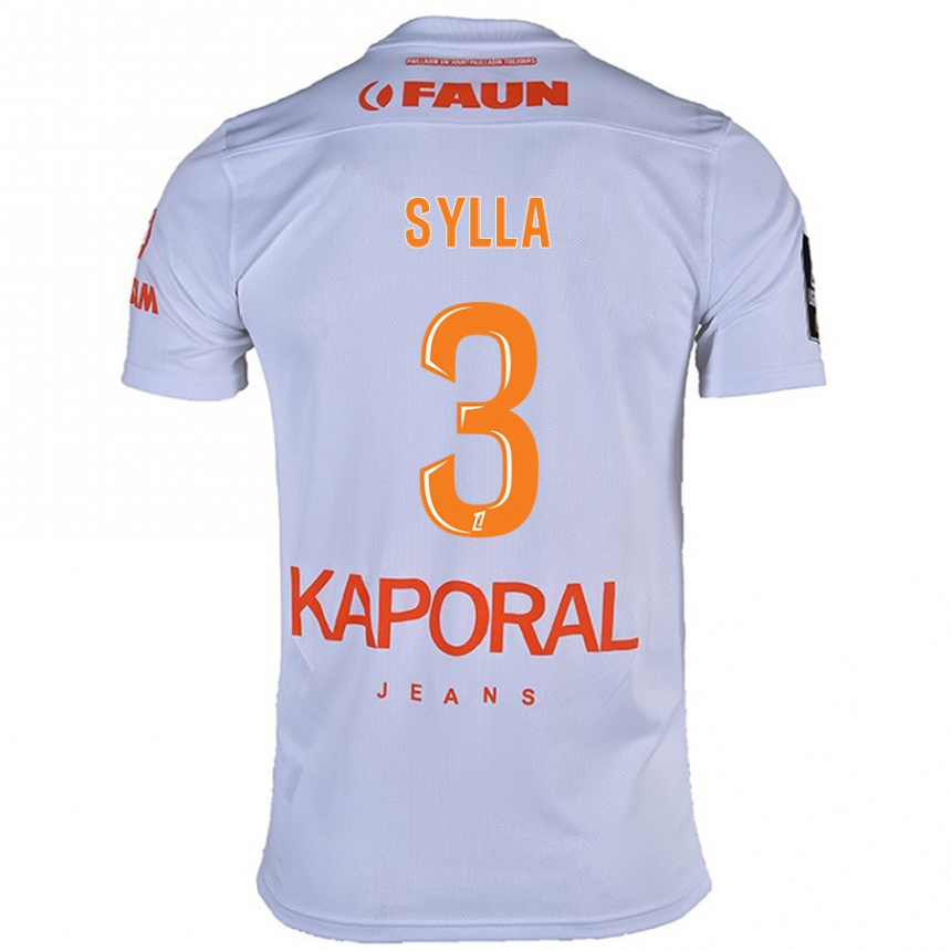 Niño Fútbol Camiseta Issiaga Sylla #3 Blanco 2ª Equipación 2024/25 Argentina