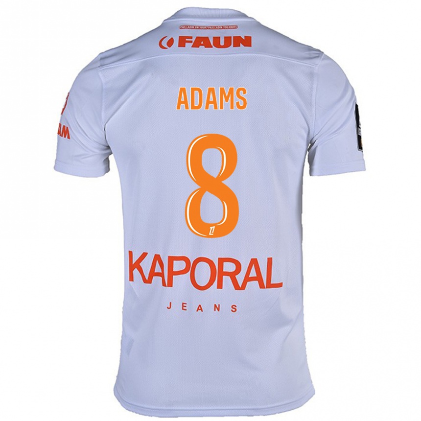 Niño Fútbol Camiseta Akor Adams #8 Blanco 2ª Equipación 2024/25 Argentina