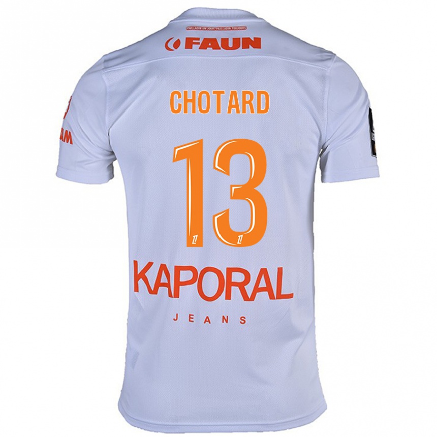 Niño Fútbol Camiseta Joris Chotard #13 Blanco 2ª Equipación 2024/25 Argentina