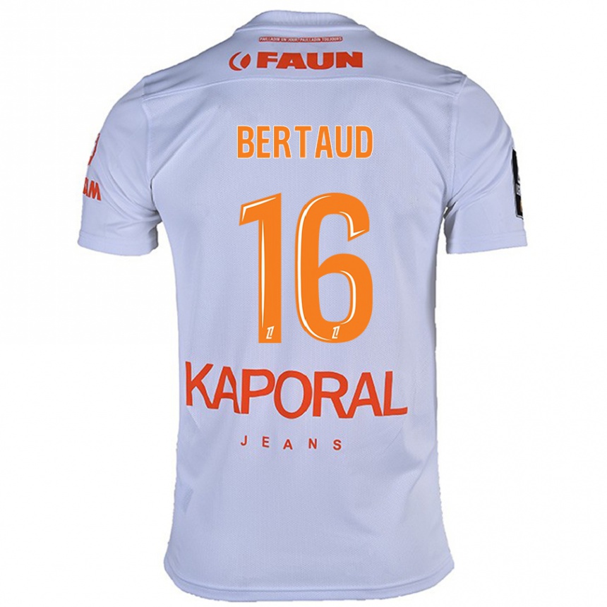 Niño Fútbol Camiseta Dimitry Bertaud #16 Blanco 2ª Equipación 2024/25 Argentina