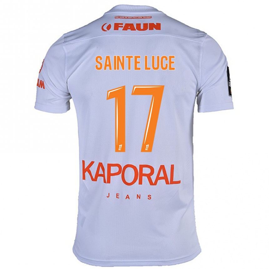 Niño Fútbol Camiseta Théo Sainte-Luce #17 Blanco 2ª Equipación 2024/25 Argentina