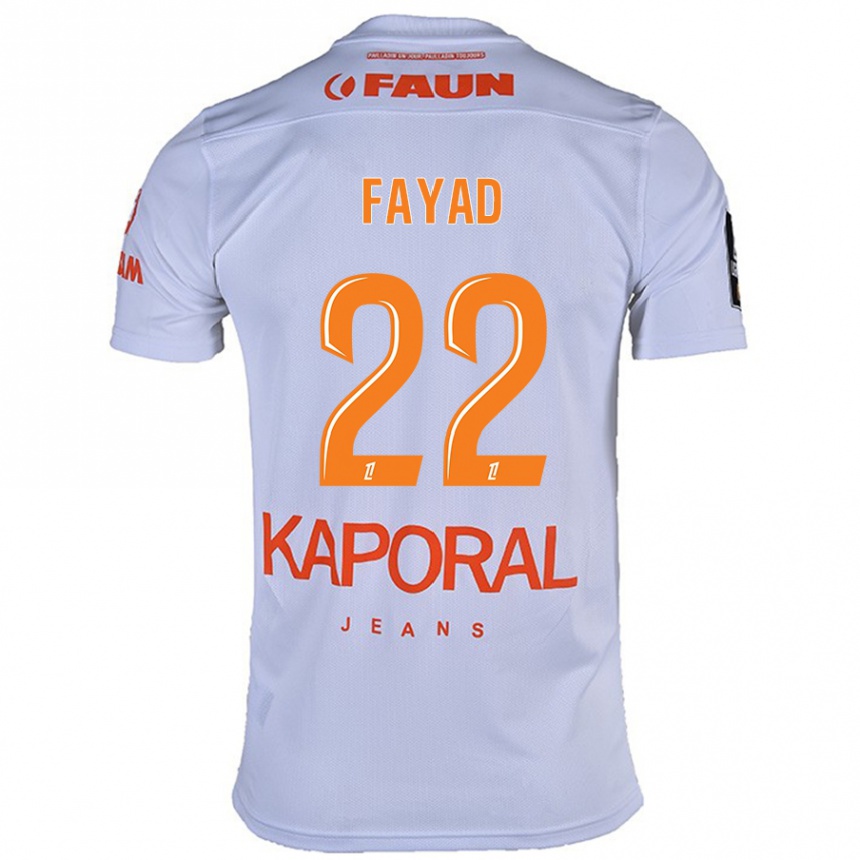 Niño Fútbol Camiseta Khalil Fayad #22 Blanco 2ª Equipación 2024/25 Argentina