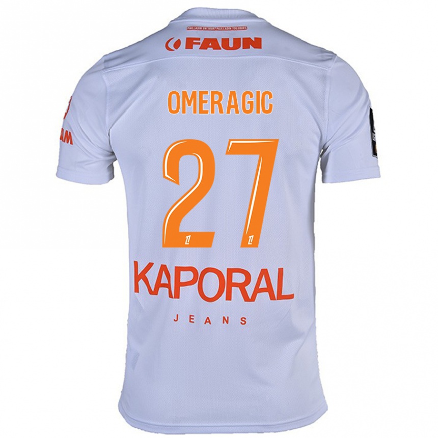 Niño Fútbol Camiseta Becir Omeragic #27 Blanco 2ª Equipación 2024/25 Argentina