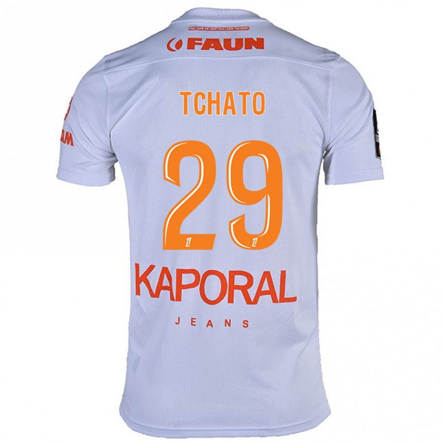 Niño Fútbol Camiseta Enzo Tchato #29 Blanco 2ª Equipación 2024/25 Argentina