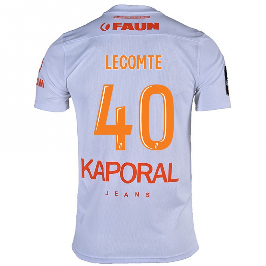 Niño Fútbol Camiseta Benjamin Lecomte #40 Blanco 2ª Equipación 2024/25 Argentina