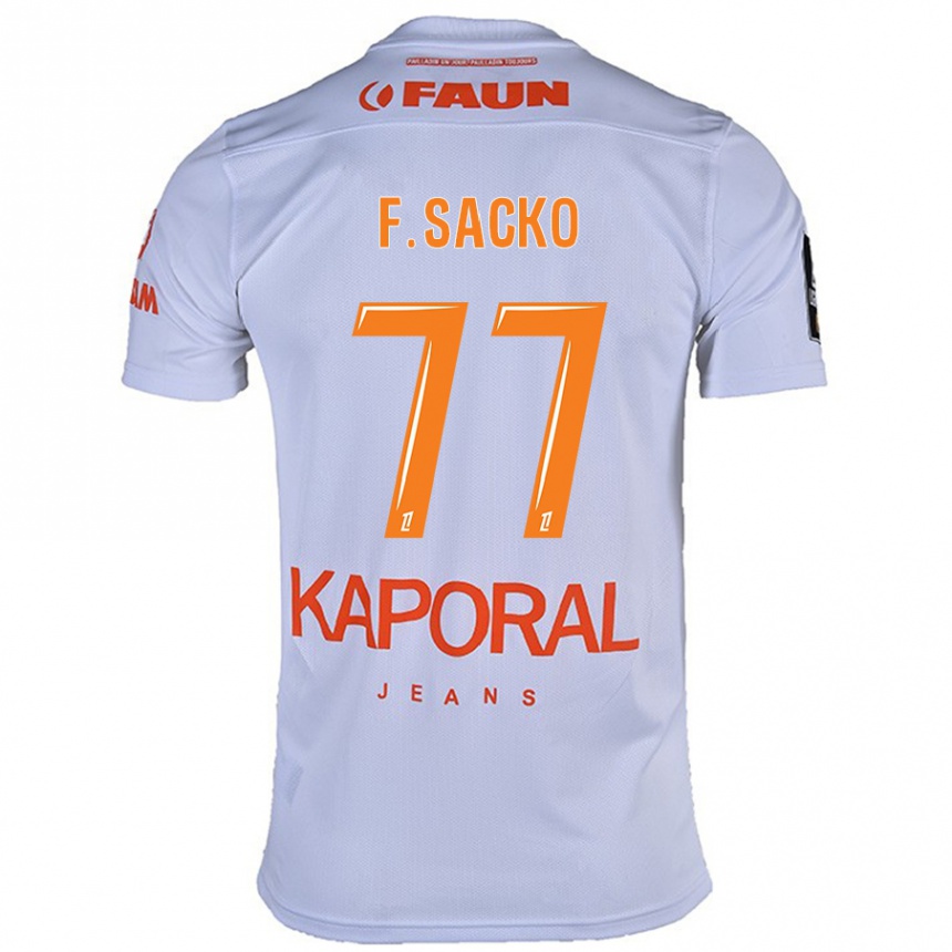 Niño Fútbol Camiseta Falaye Sacko #77 Blanco 2ª Equipación 2024/25 Argentina