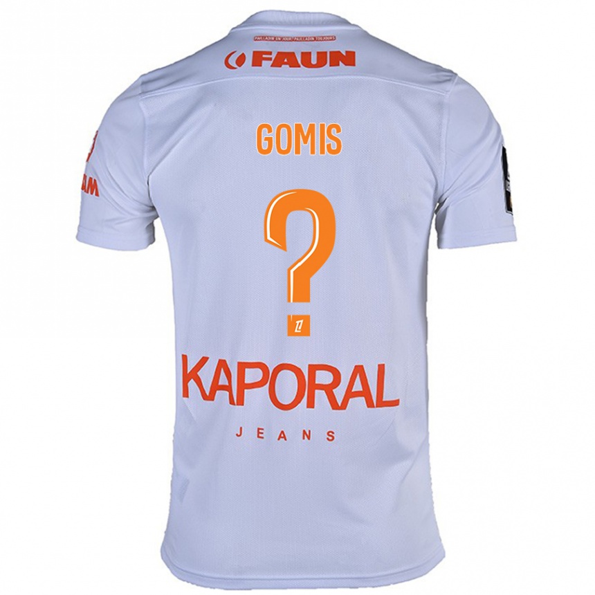 Niño Fútbol Camiseta Kabissan Gomis #0 Blanco 2ª Equipación 2024/25 Argentina