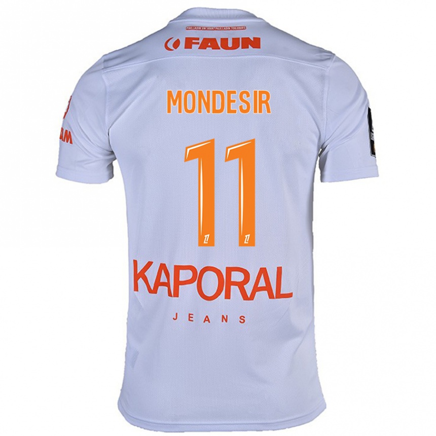 Niño Fútbol Camiseta Nérilia Mondésir #11 Blanco 2ª Equipación 2024/25 Argentina