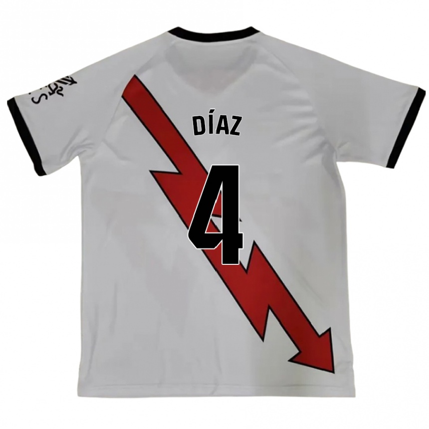 Niño Fútbol Camiseta Pedro Díaz #4 Rojo 2ª Equipación 2024/25 Argentina