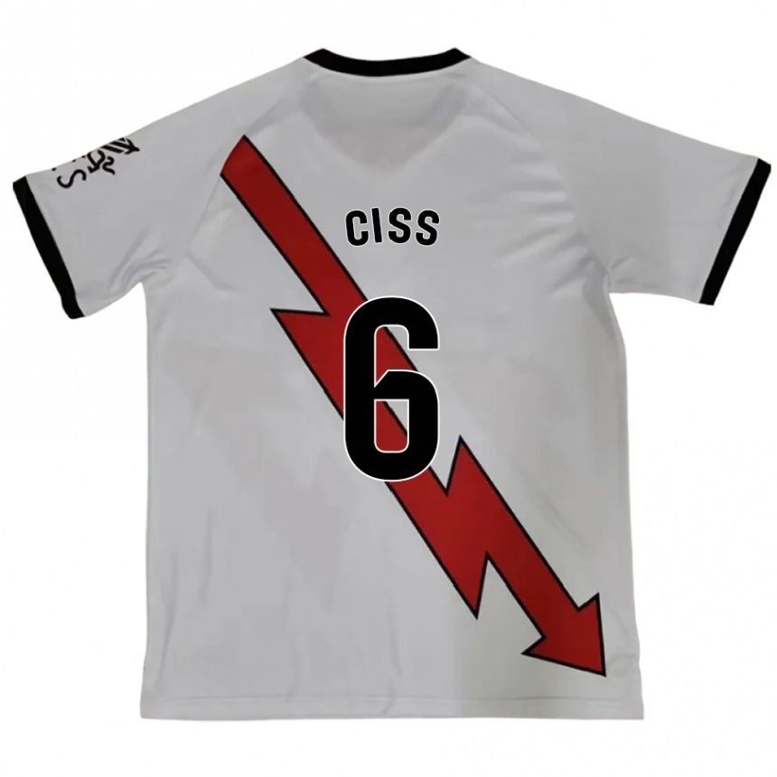 Niño Fútbol Camiseta Pathé Ciss #6 Rojo 2ª Equipación 2024/25 Argentina