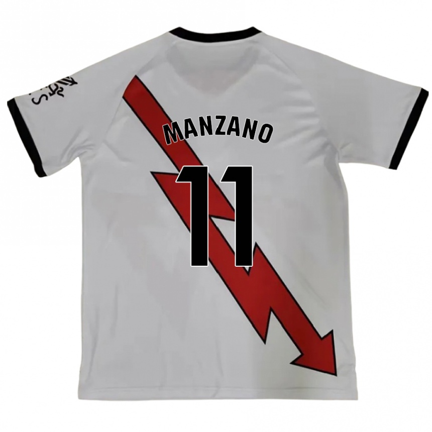 Niño Fútbol Camiseta Sergio Manzano #11 Rojo 2ª Equipación 2024/25 Argentina