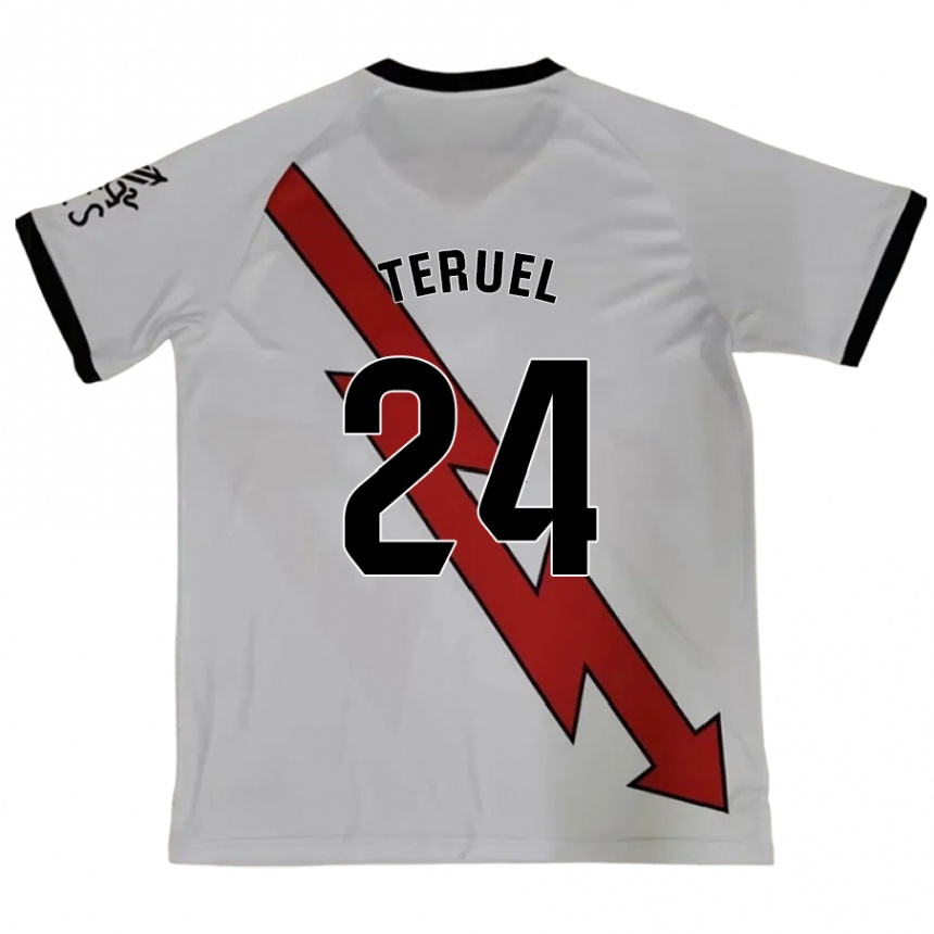 Niño Fútbol Camiseta Laura Teruel Montero #24 Rojo 2ª Equipación 2024/25 Argentina