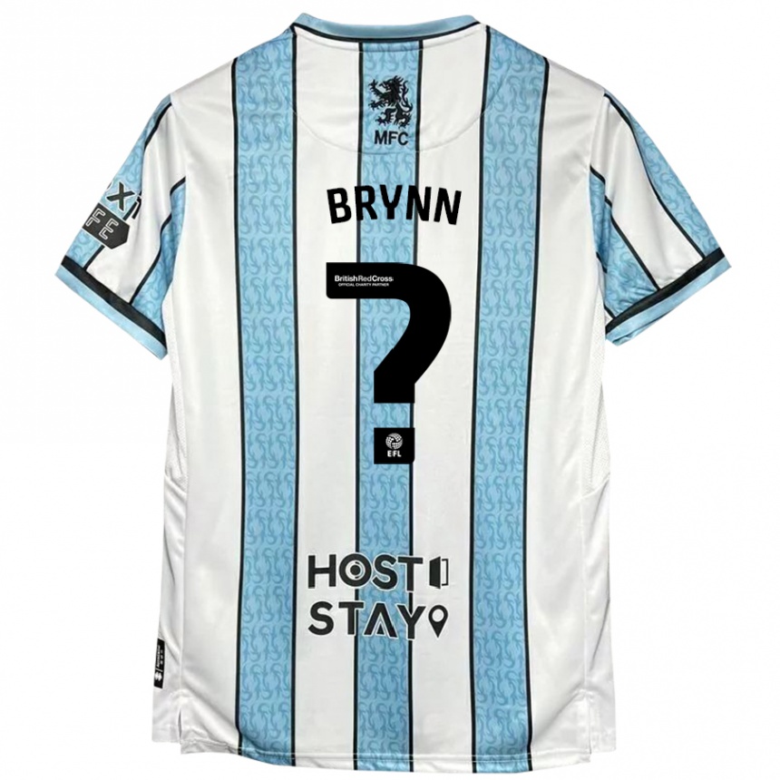 Niño Fútbol Camiseta Sol Brynn #0 Blanco Azul 2ª Equipación 2024/25 Argentina