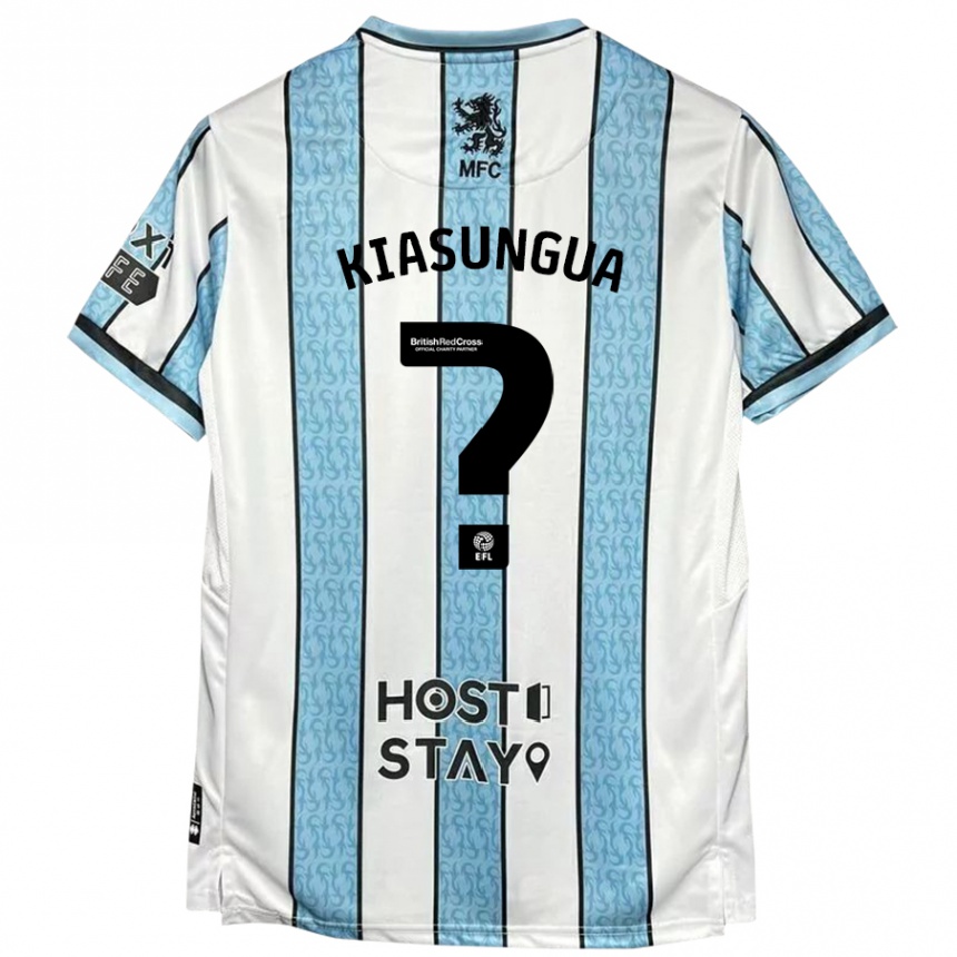 Niño Fútbol Camiseta Amazing Kiasungua #0 Blanco Azul 2ª Equipación 2024/25 Argentina