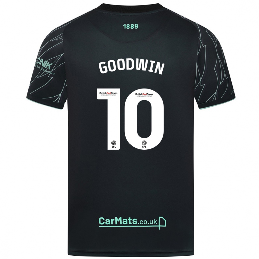 Niño Fútbol Camiseta Isobel Goodwin #10 Negro Verde 2ª Equipación 2024/25 Argentina