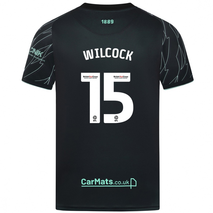 Niño Fútbol Camiseta Tamara Wilcock #15 Negro Verde 2ª Equipación 2024/25 Argentina